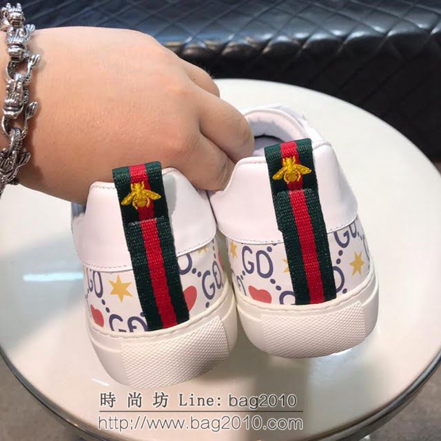 GUCCI男鞋 2019專櫃同步 古馳低幫系帶男鞋 Gucci高品質板鞋  hdnx1282